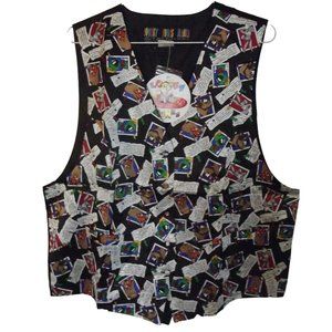 Looney Tunes Vest Mens Medium  Martian Taz Yosemite-Sam Bugs Bunny wedding
